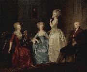TISCHBEIN, Johann Heinrich Wilhelm Portrat der Grafin Saltykowa und ihrer Familie oil on canvas